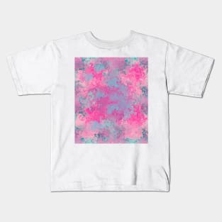 Colorful pattern pink blue Kids T-Shirt